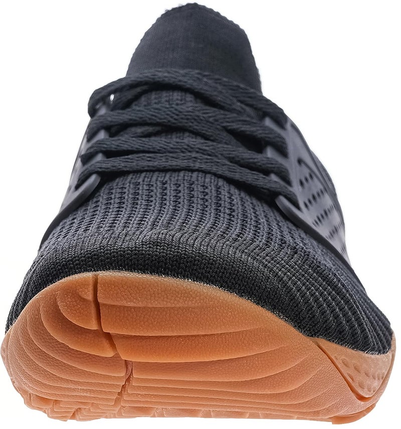 WHITIN Men's Trail Running Shoes Minimalist Barefoot 5 Five Fingers Wide Width Size 12.5 Toe Box Gym Workout Fitness Low Zero Drop Male Yoga Zumba Comfortable Pilates Heel Black Gum 46 - Image 3